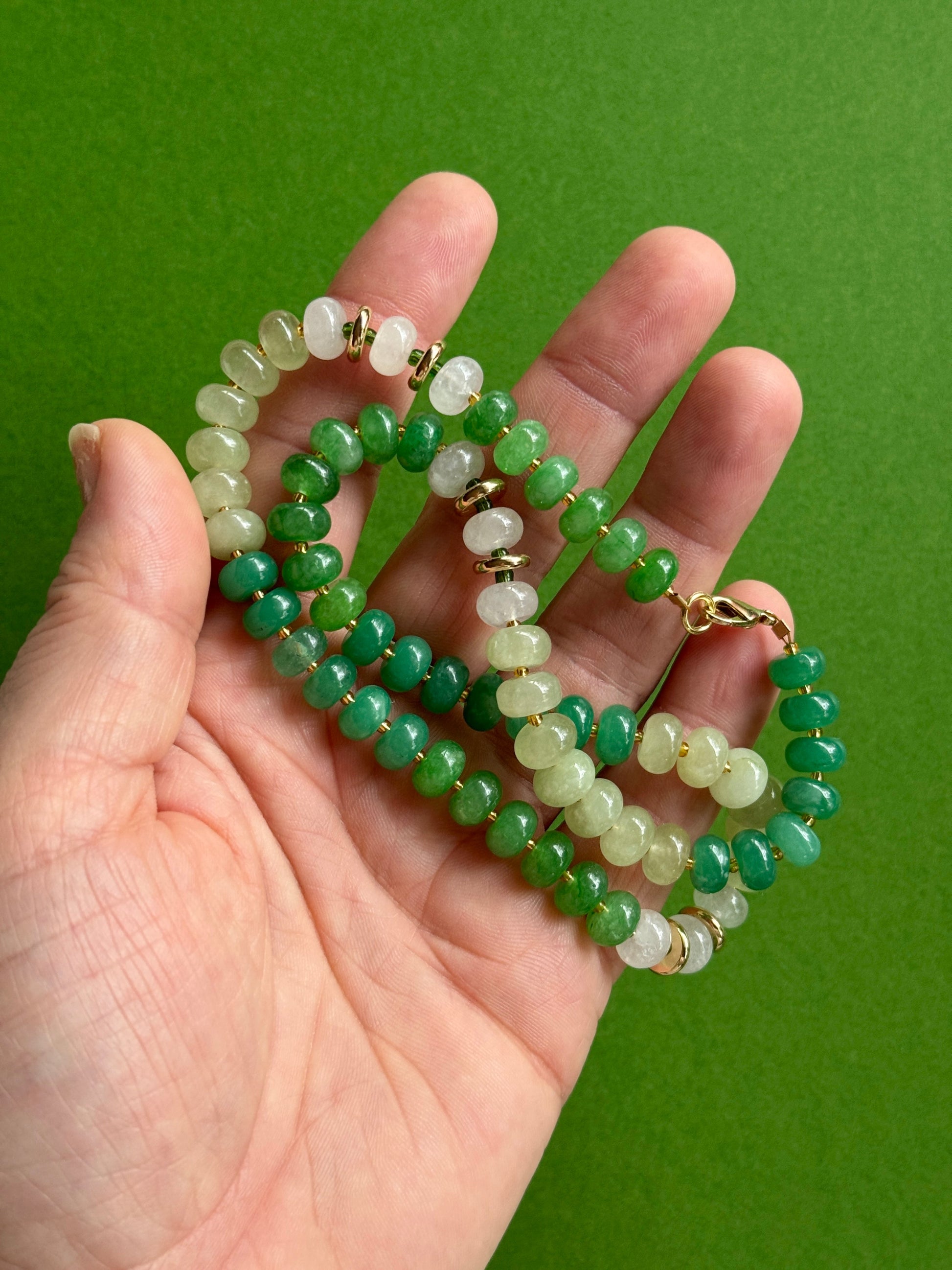 Lucky Gradient Beaded Necklace-2