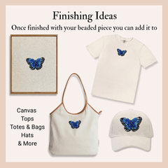 Blue Butterfly Beaded Art Kit - Aware House - Heather Freitas -