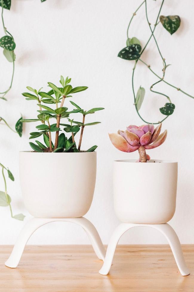 Ceramic Raised Plant Pot-zoom-