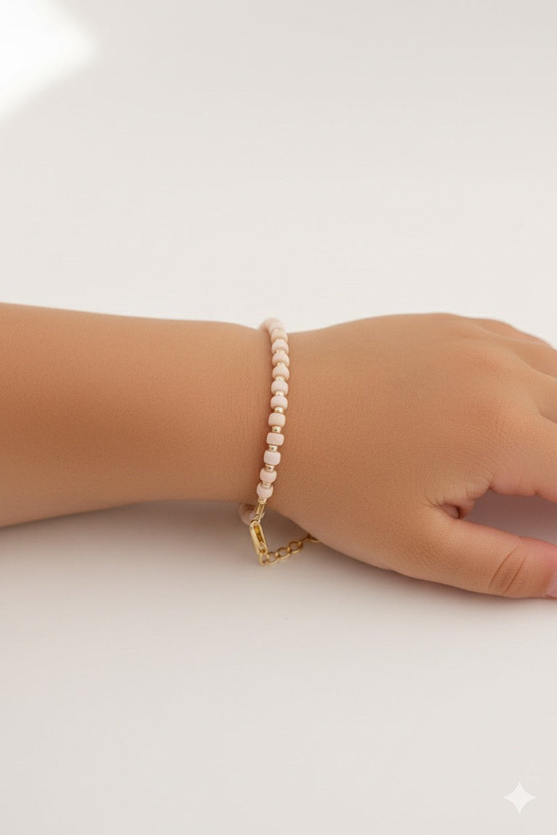 Blush & Gold Layer Bracelet | 14K Gold Filled-zoom-