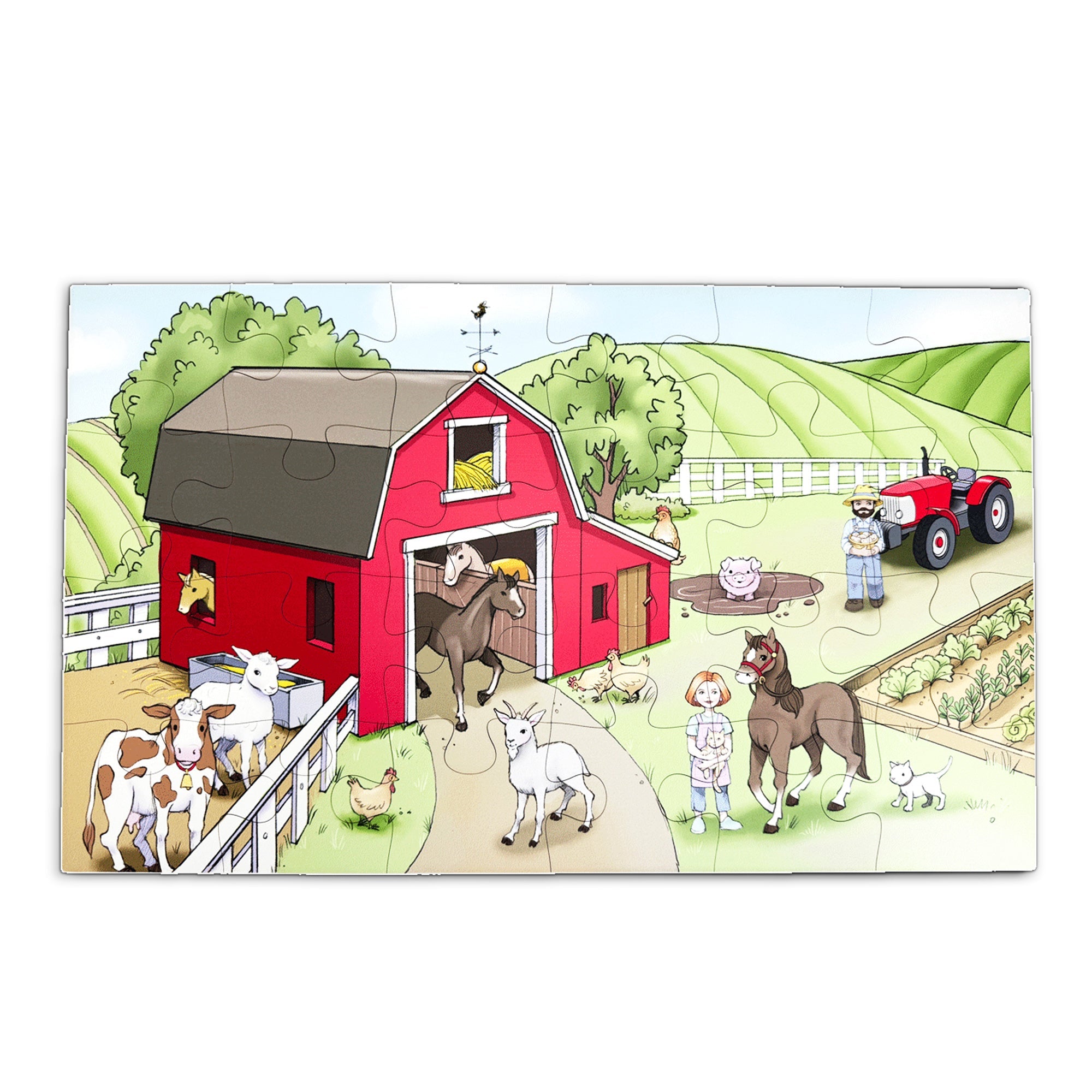 Harvest Time 24-Piece Farm Themed Puzzle-zoom-1