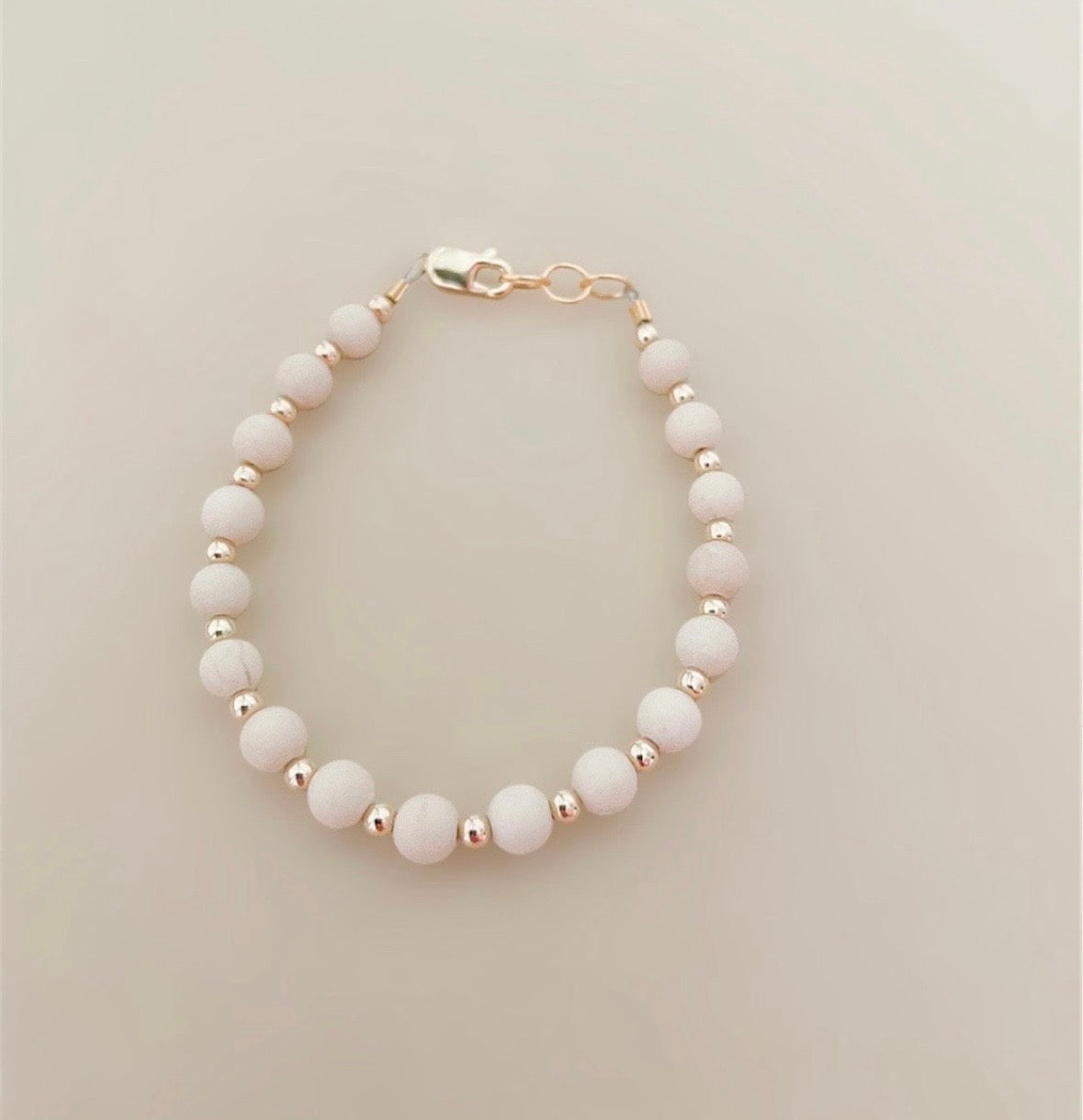 Tan & Gold Layer Bracelet | 14K Gold Filled-zoom-1
