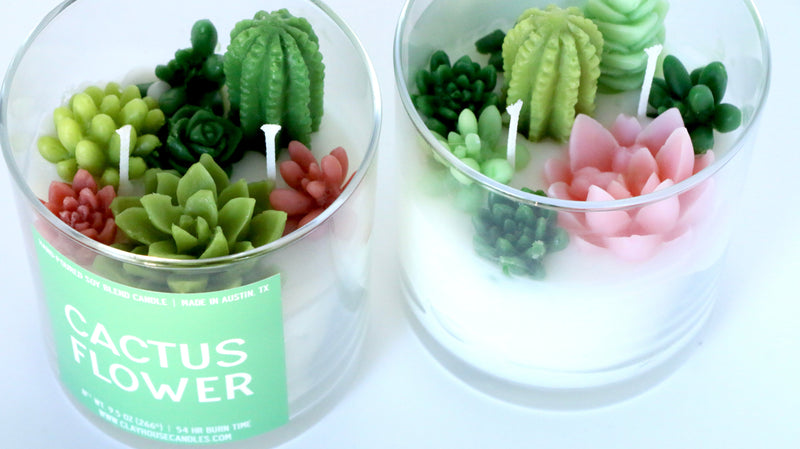Cactus Flower Container Candle-zoom-