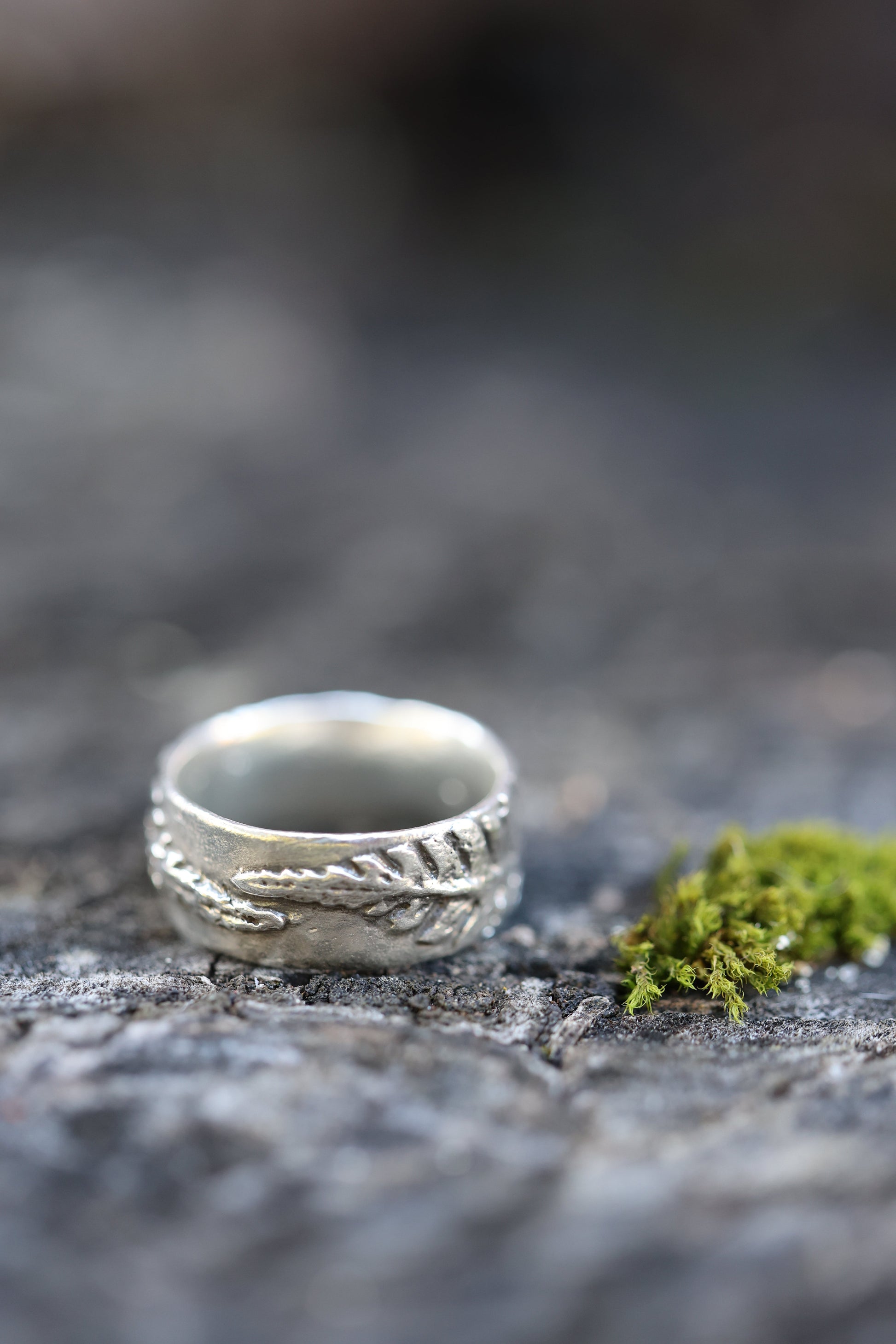 Fern Ring Band | Recycled Sterling Silver-13