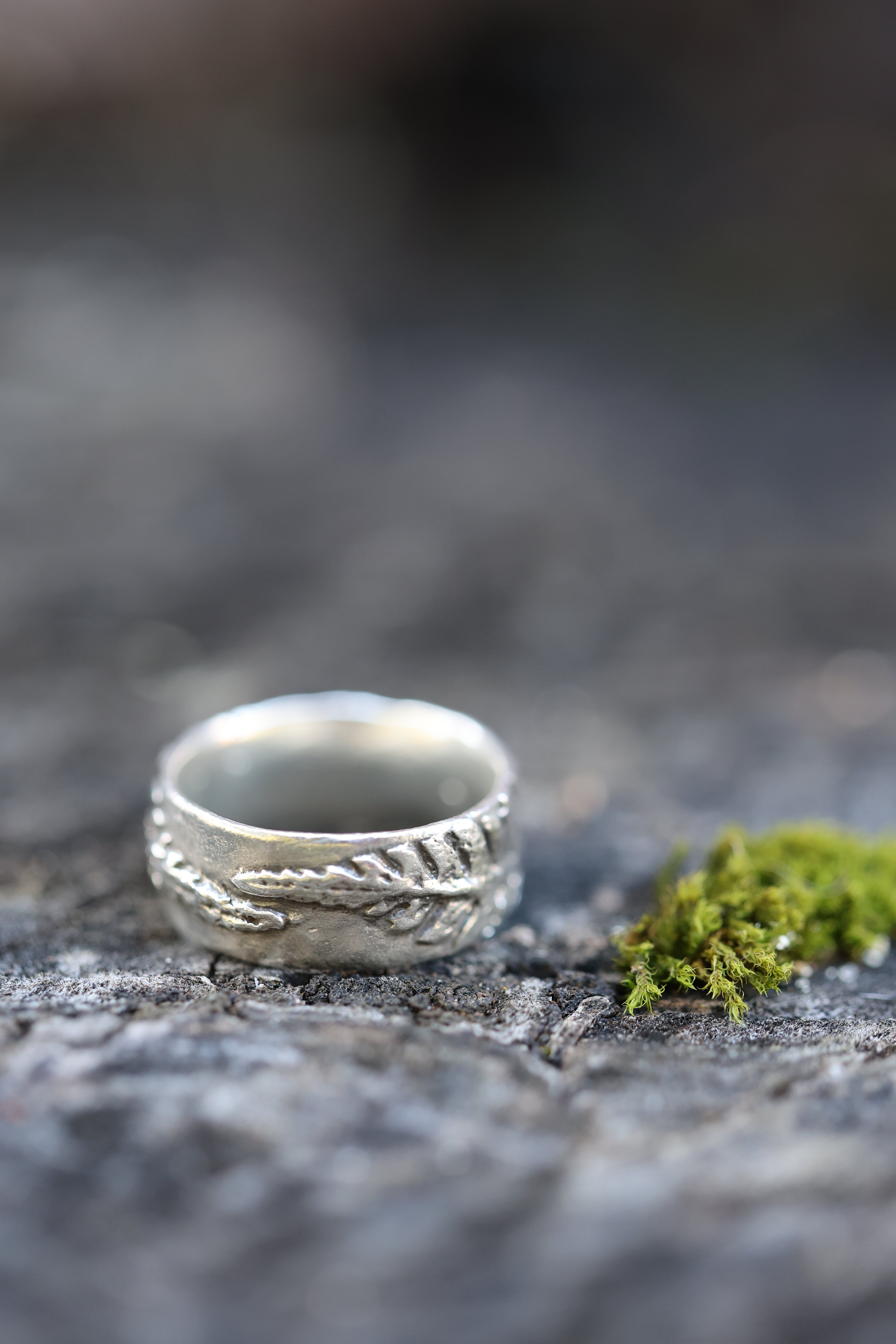 Fern Ring Band | Recycled Sterling Silver-zoom-13
