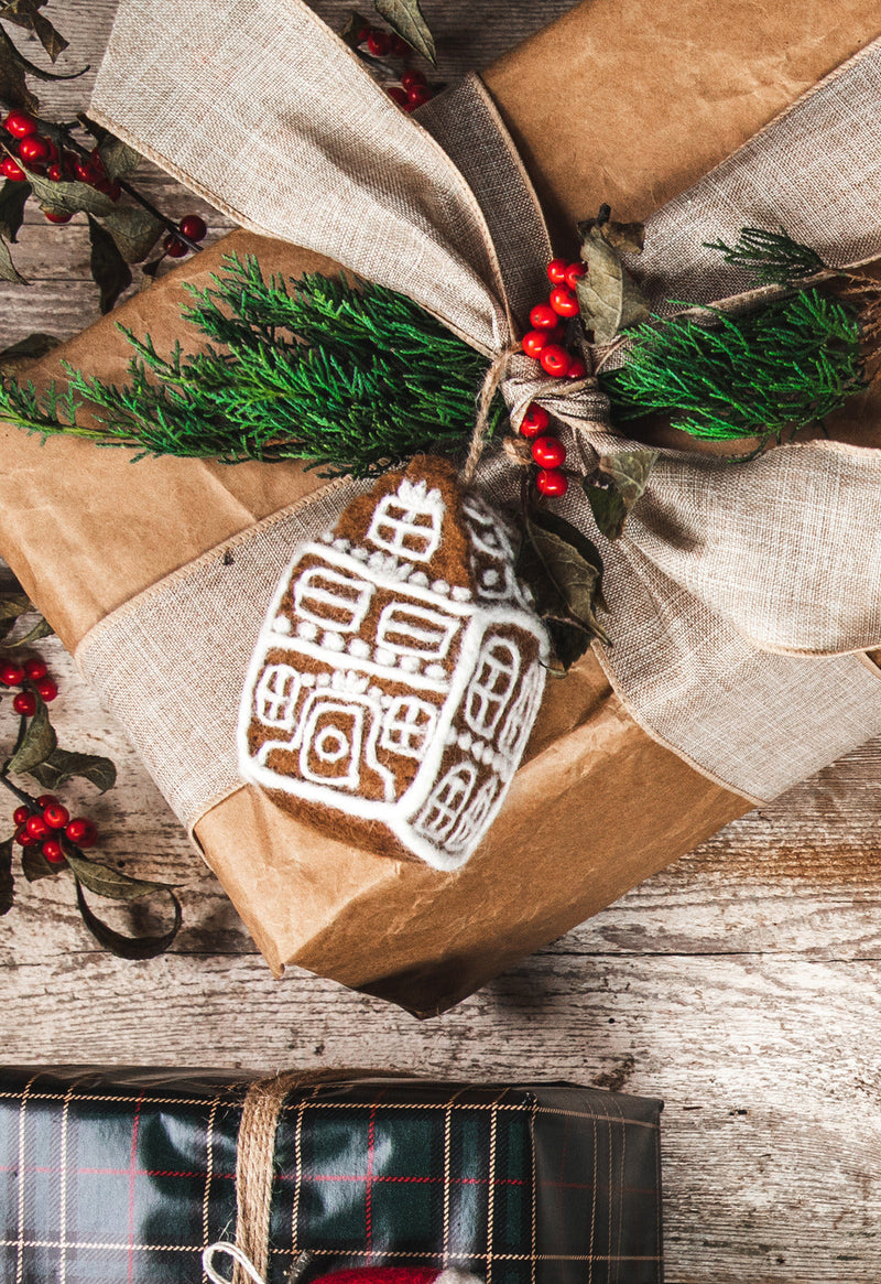 Felted Dutch House Ornament-zoom-