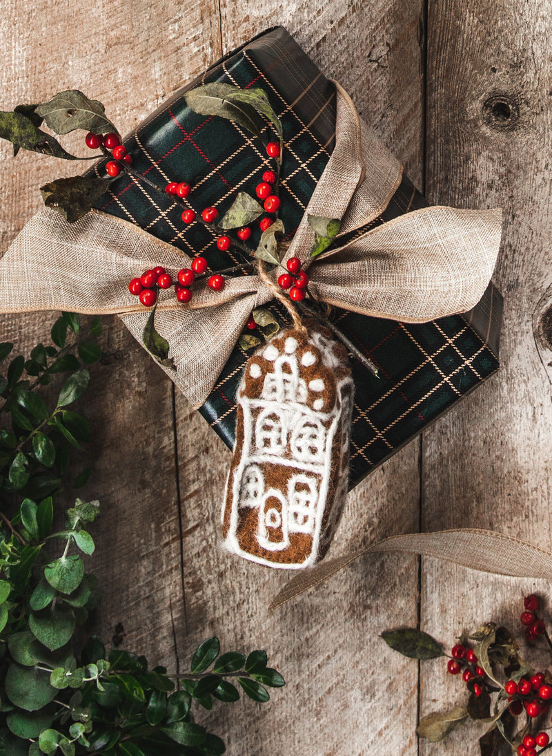 Felted Dutch House Ornament-zoom-