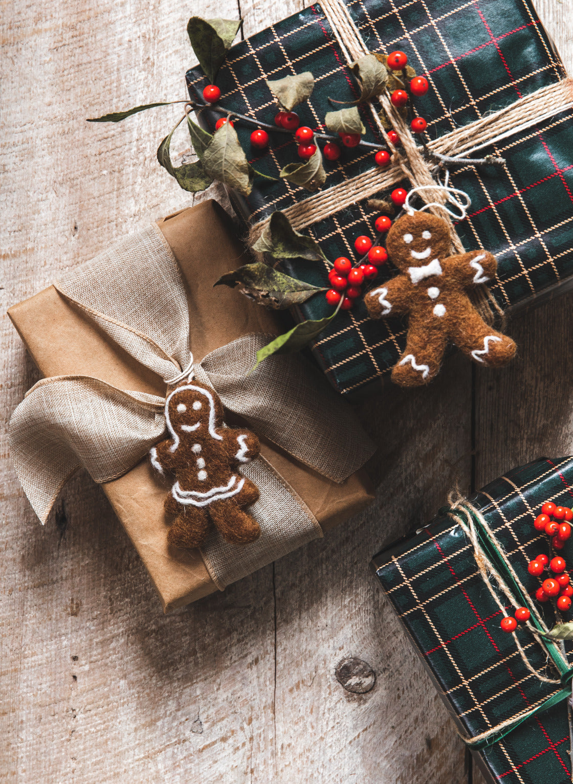 Felt Gingerbread Ornaments-6