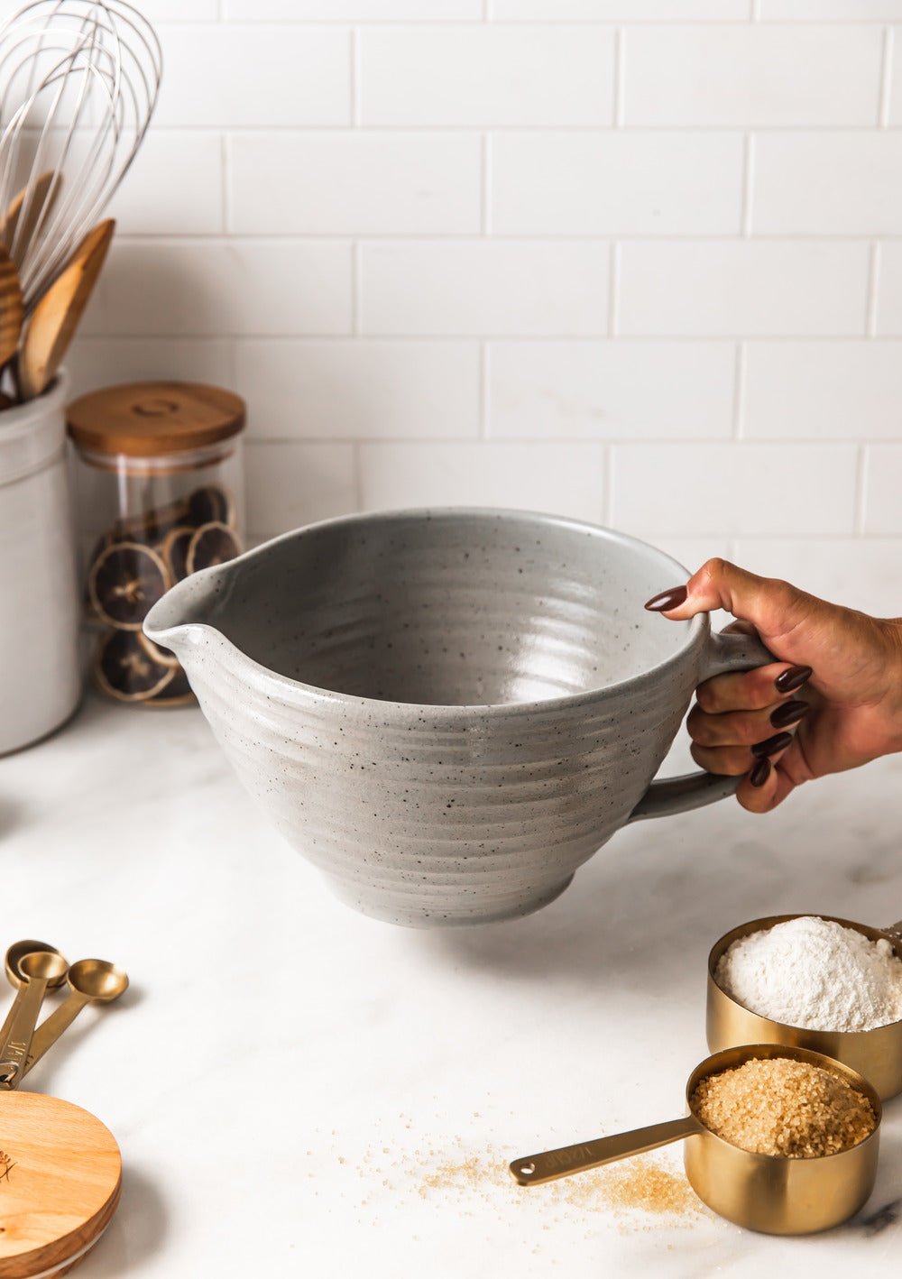 Agrarian Batter Bowl - Aware House - Farmhouse Pottery - 