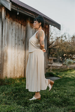 Aviva Top in Oat Linen - Aware House - Field Day - 