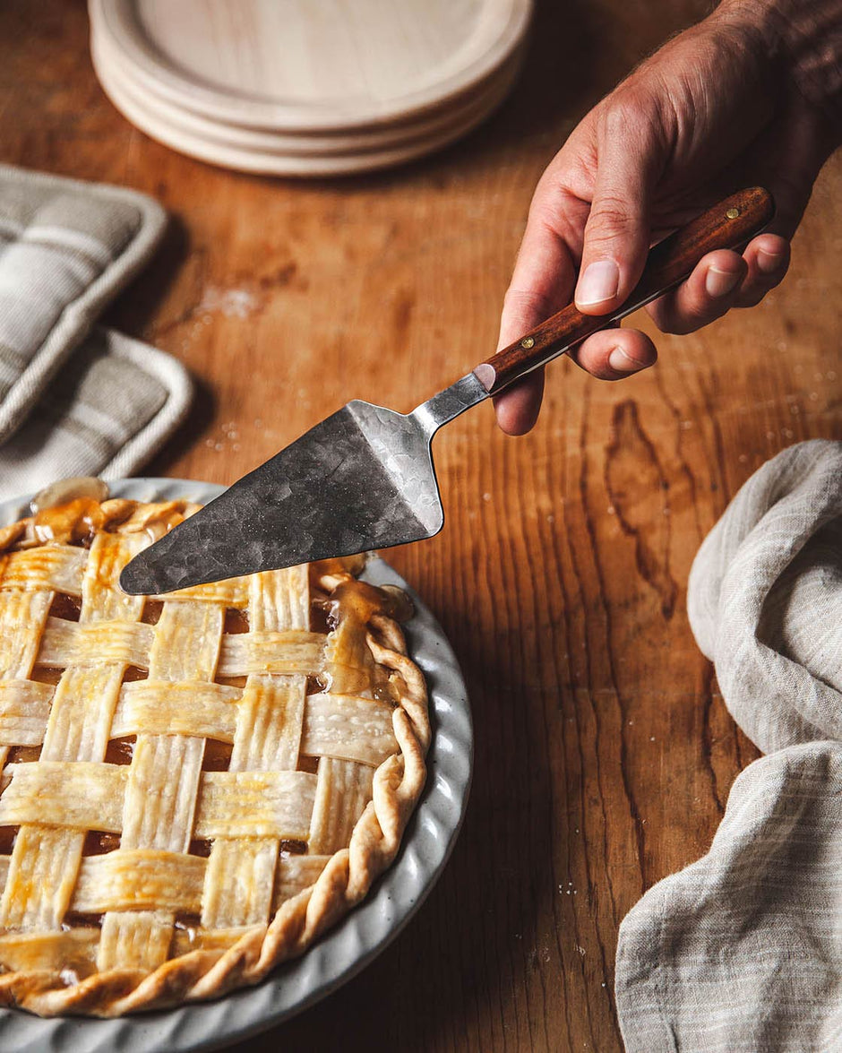 Artisan Forged Cake & Pie Server - Aware House - Farmhouse Pottery - 