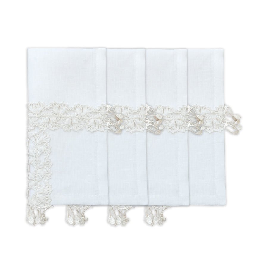 Hand Crochet Napkins 18" x 18" | Set of 4 - Aware House