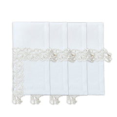 Hand Crochet Napkins 18" x 18" | Set of 4 - Aware House