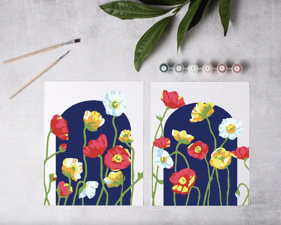 Field of Poppies Paint-By-Numbers Kit
