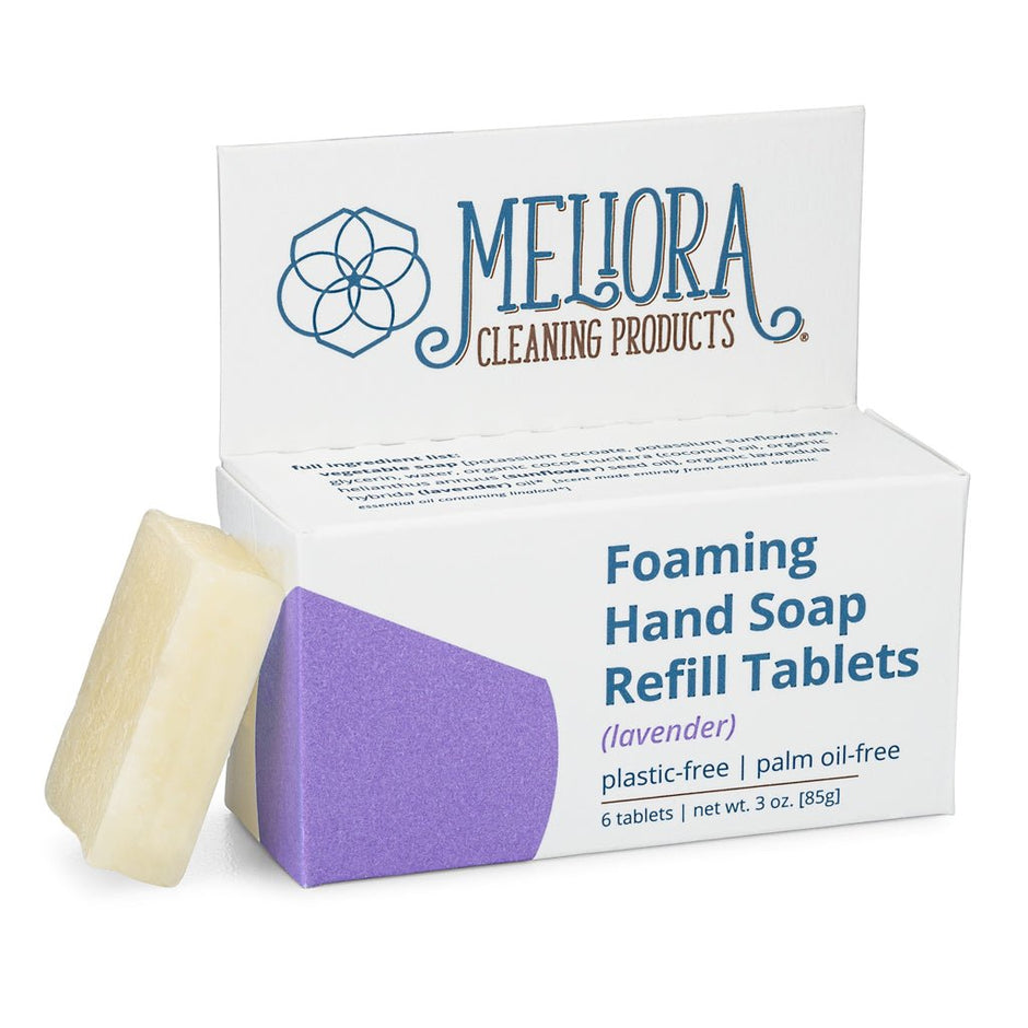 Foaming Hand Soap Refill Tablets - 6-Pack Plastic-Free Boxed - Aware House - Meliora Cleaning Products -