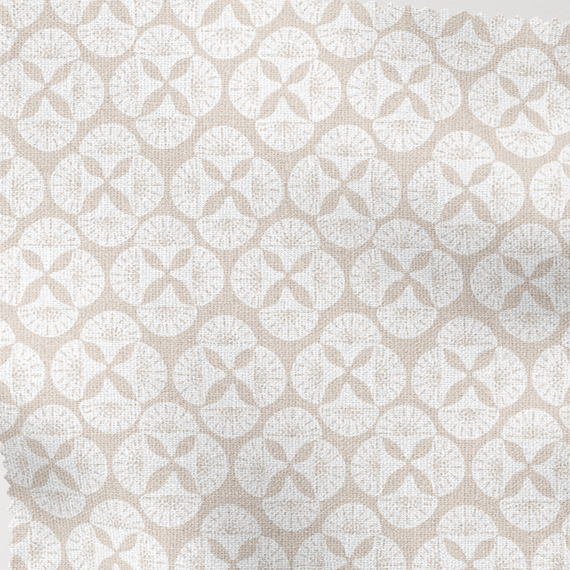 Beige Patterned Lampshade in SEA STAR-zoom-