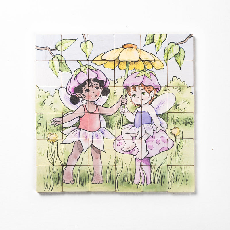 Magic Magnetic Wooden Puzzle with Cotton Bag | Playful Fairies-zoom-