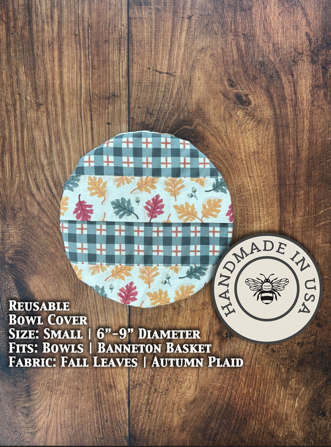 Small Reusable Cotton Bowl & Banneton Cover | Eco-Friendly Kitchen Cover-58