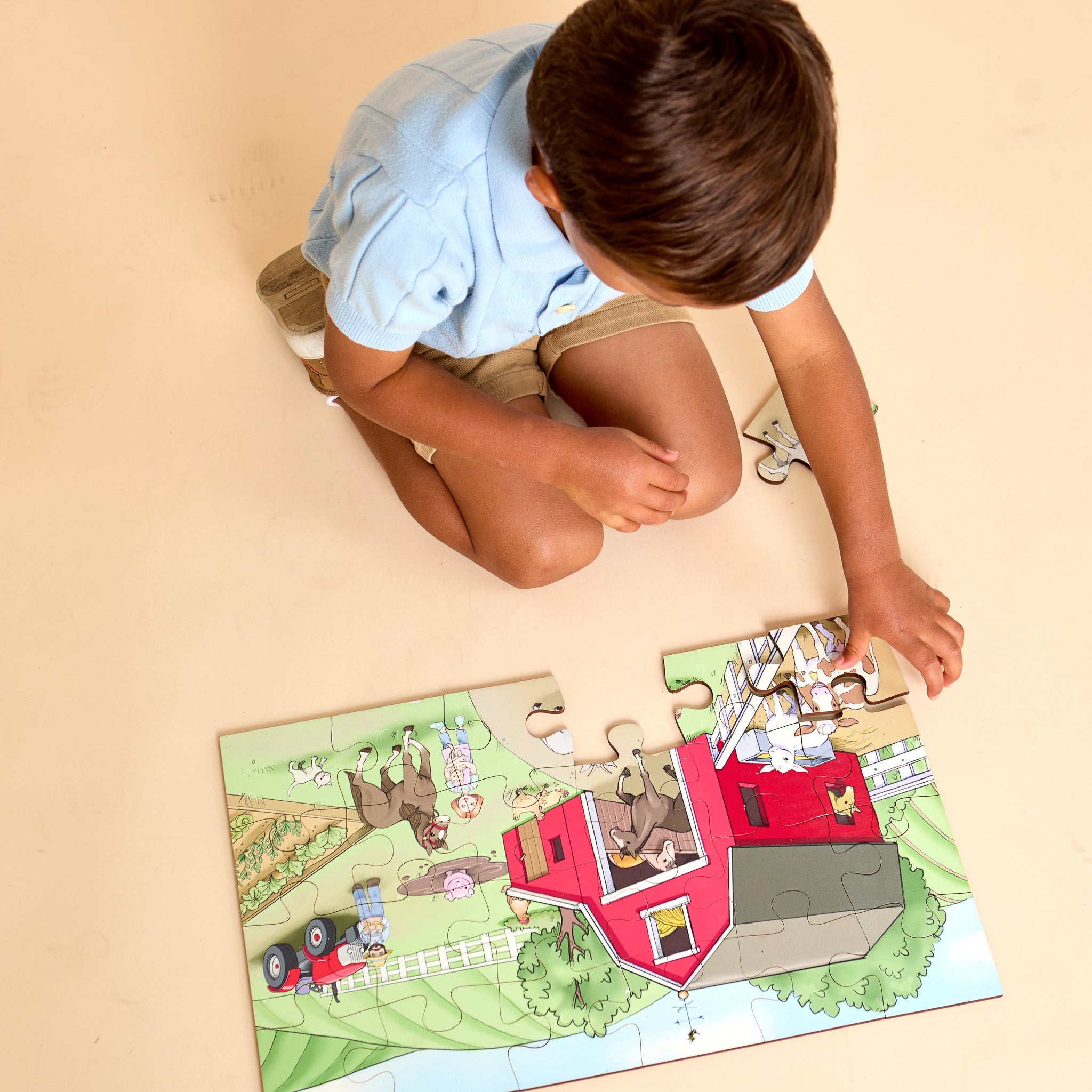 Harvest Time 24-Piece Farm Themed Puzzle-zoom-3