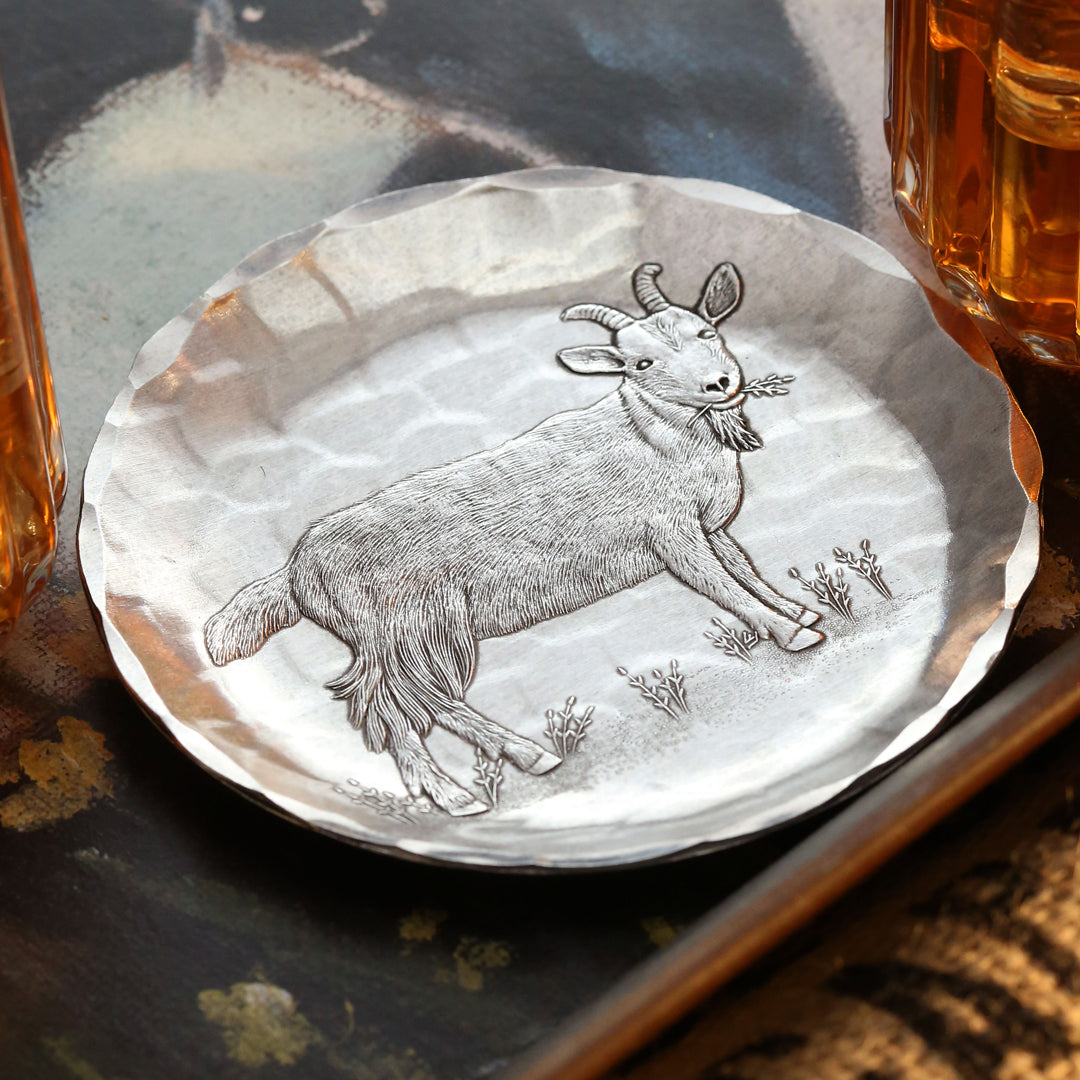 Farmhouse Goat Coaster-zoom-1