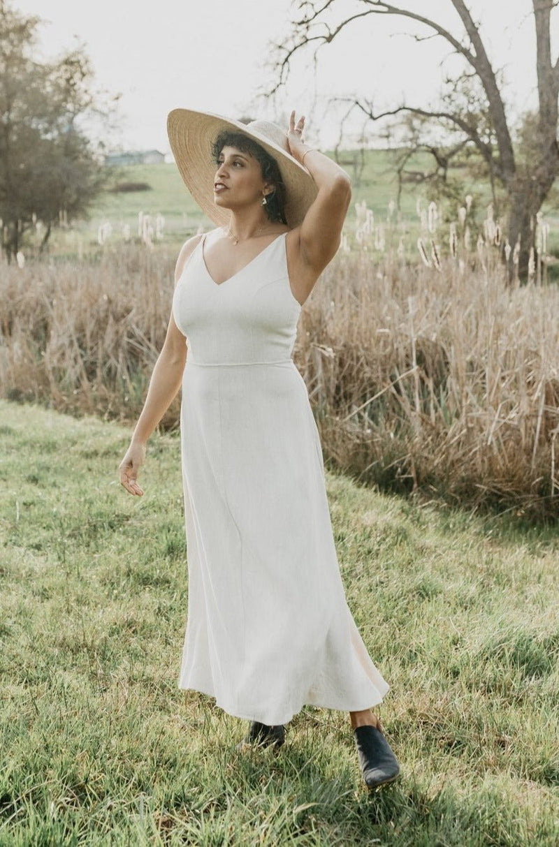 Meadow Dress in Oat Straw Linen-zoom-