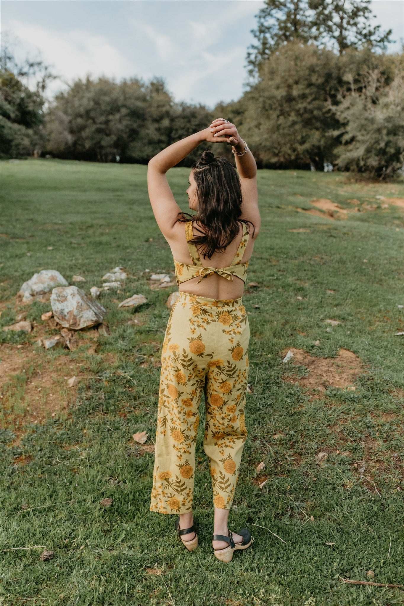 Liberty Jumpsuit in Mustard Marigold-2