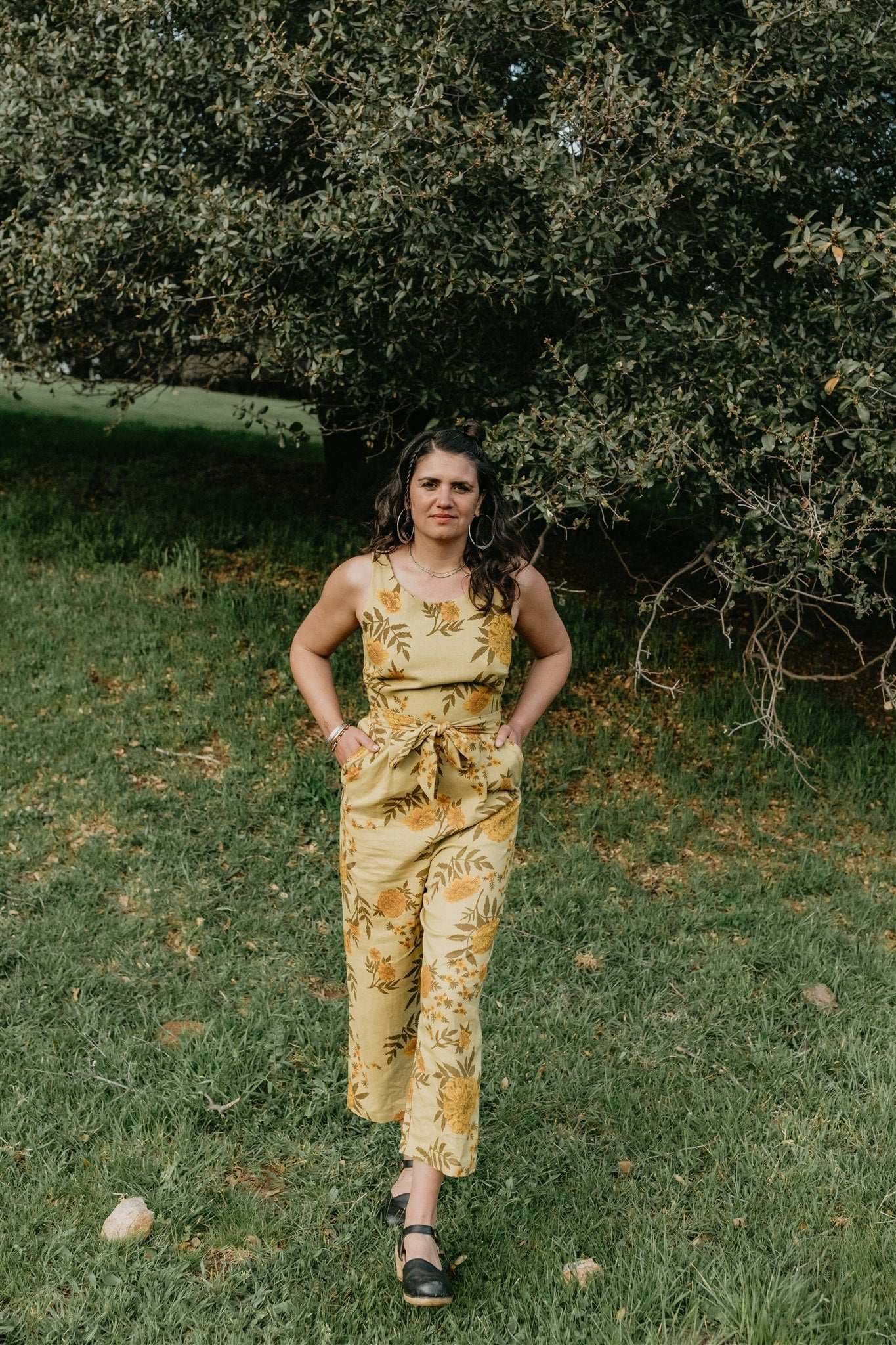 Liberty Jumpsuit in Mustard Marigold-1