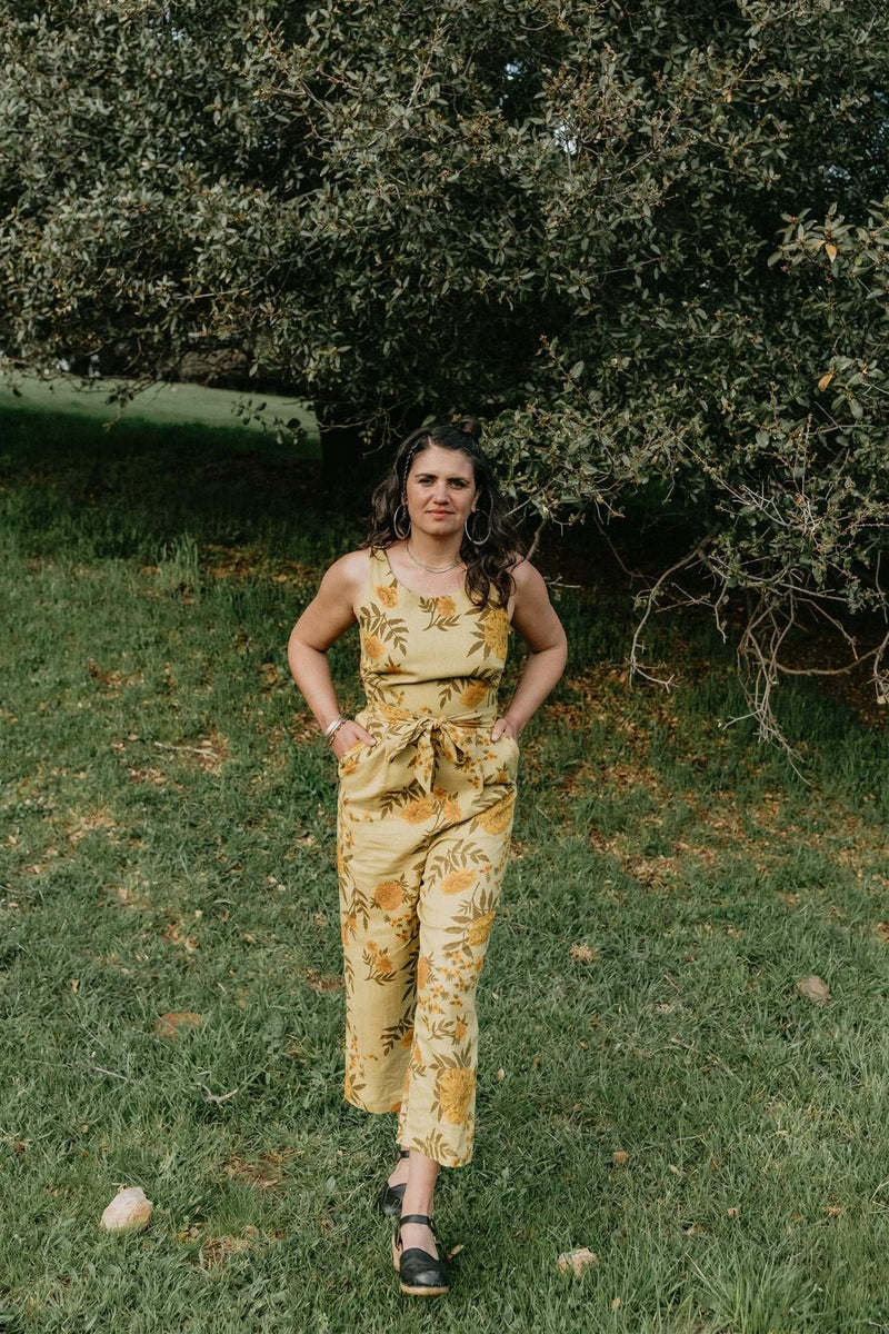 Liberty Jumpsuit in Mustard Marigold-zoom-