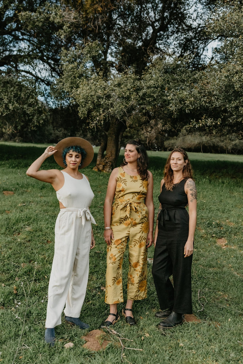 Liberty Jumpsuit in Oat Linen-zoom-