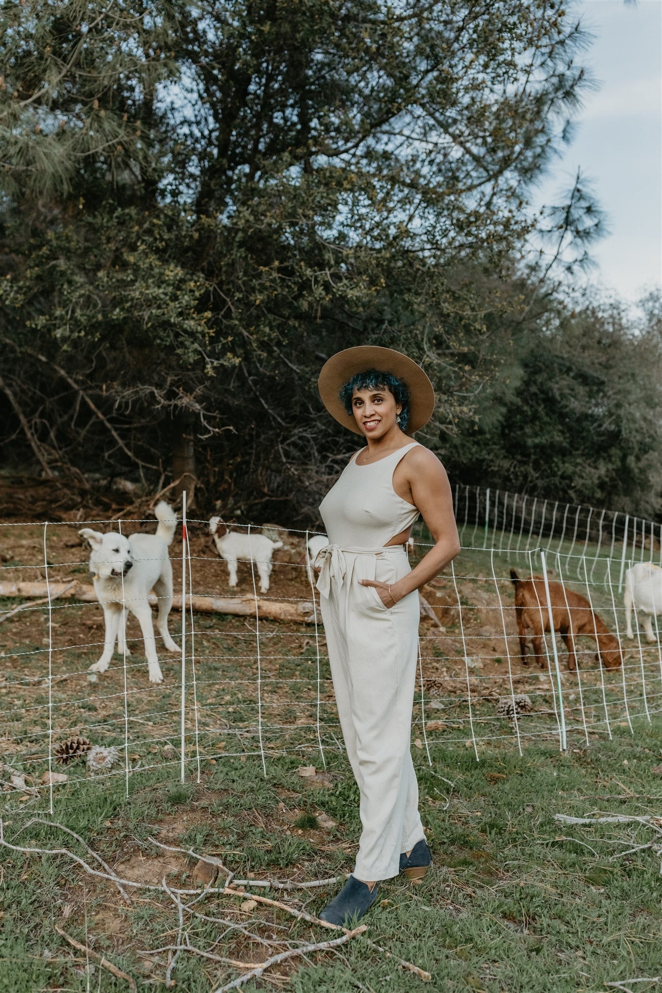 Liberty Jumpsuit in Oat Linen - Aware House - Field Day - 