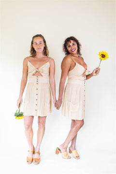 Rah Rah Skirt in Yellow Stripe - Aware House