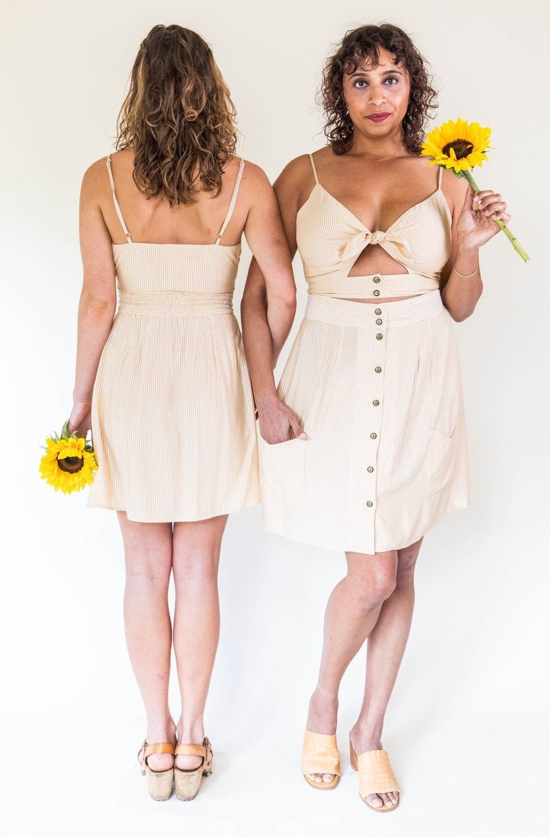 Rah Rah Skirt in Yellow Stripe - Aware House