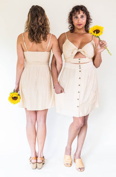 Rah Rah Skirt in Yellow Stripe - Aware House