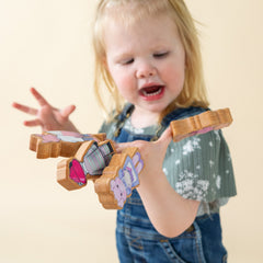 Finger Puppet Set | Solid Wood - Aware House - Miller Boys Vintage Toys -