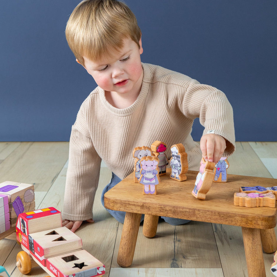 Finger Puppet Set | Solid Wood