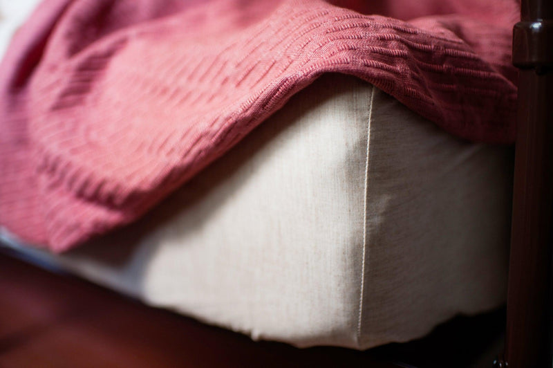 Natural Colored Cotton Bed Sheet Set-zoom-
