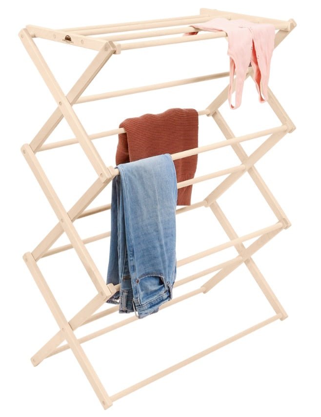 Flat Top Drying Rack | Wooden Laundry Drying Rack - Aware House
