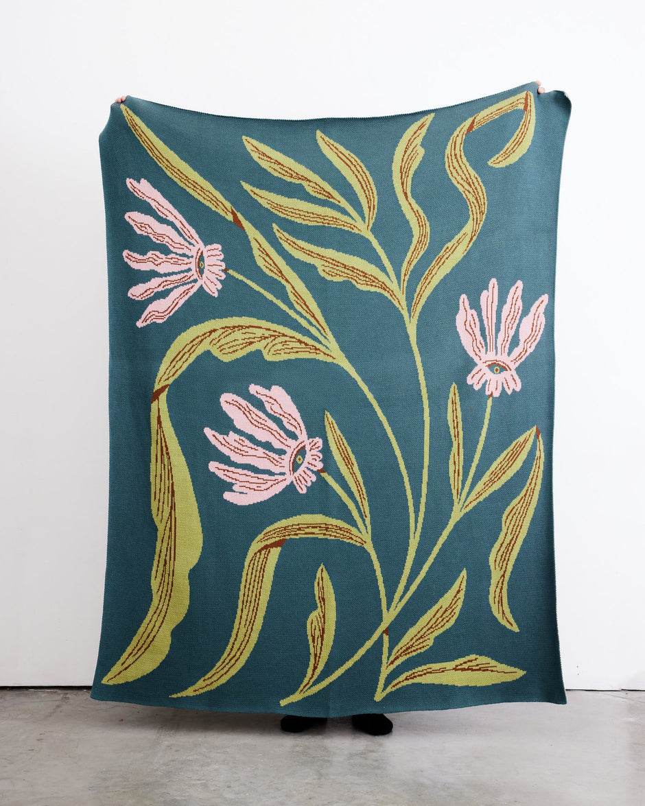 Flora Vision Throw Blanket