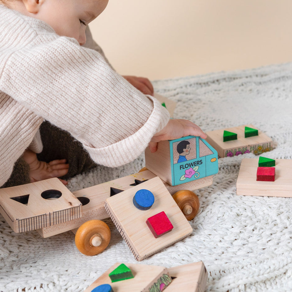 Stackable Puzzle Truck | Flower Delivery Truck