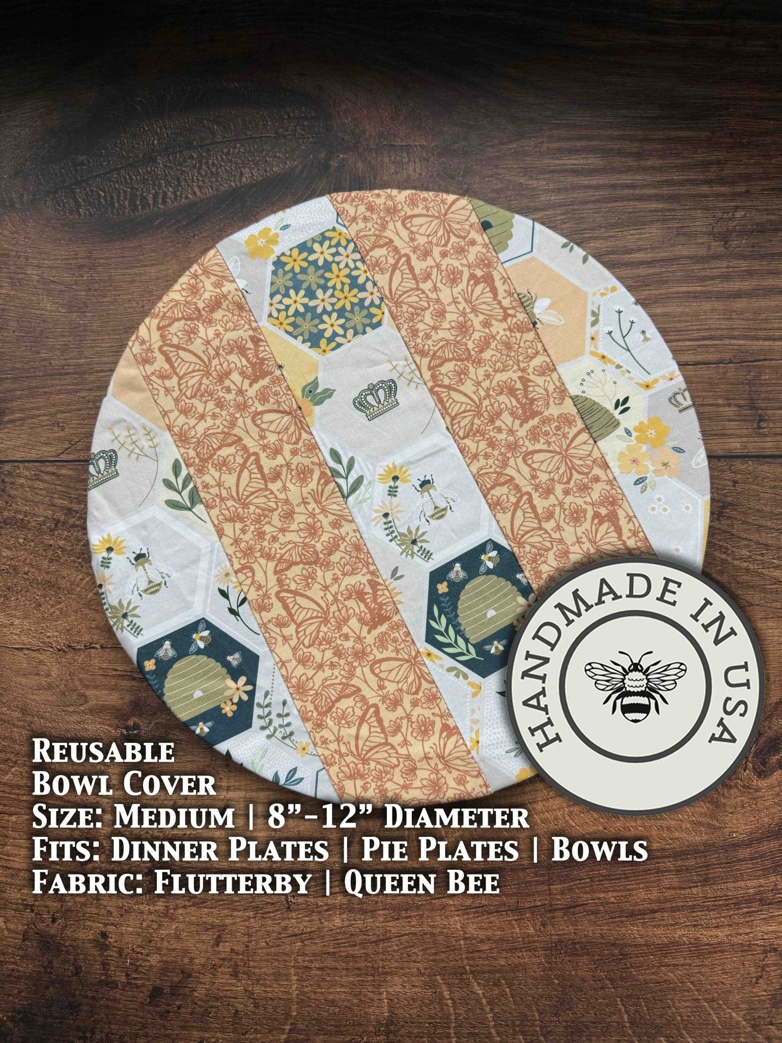 Medium Reusable Cotton Bowl & Banneton Cover | Eco-Friendly Kitchen Cover - Aware House - Five Oaks Farm -