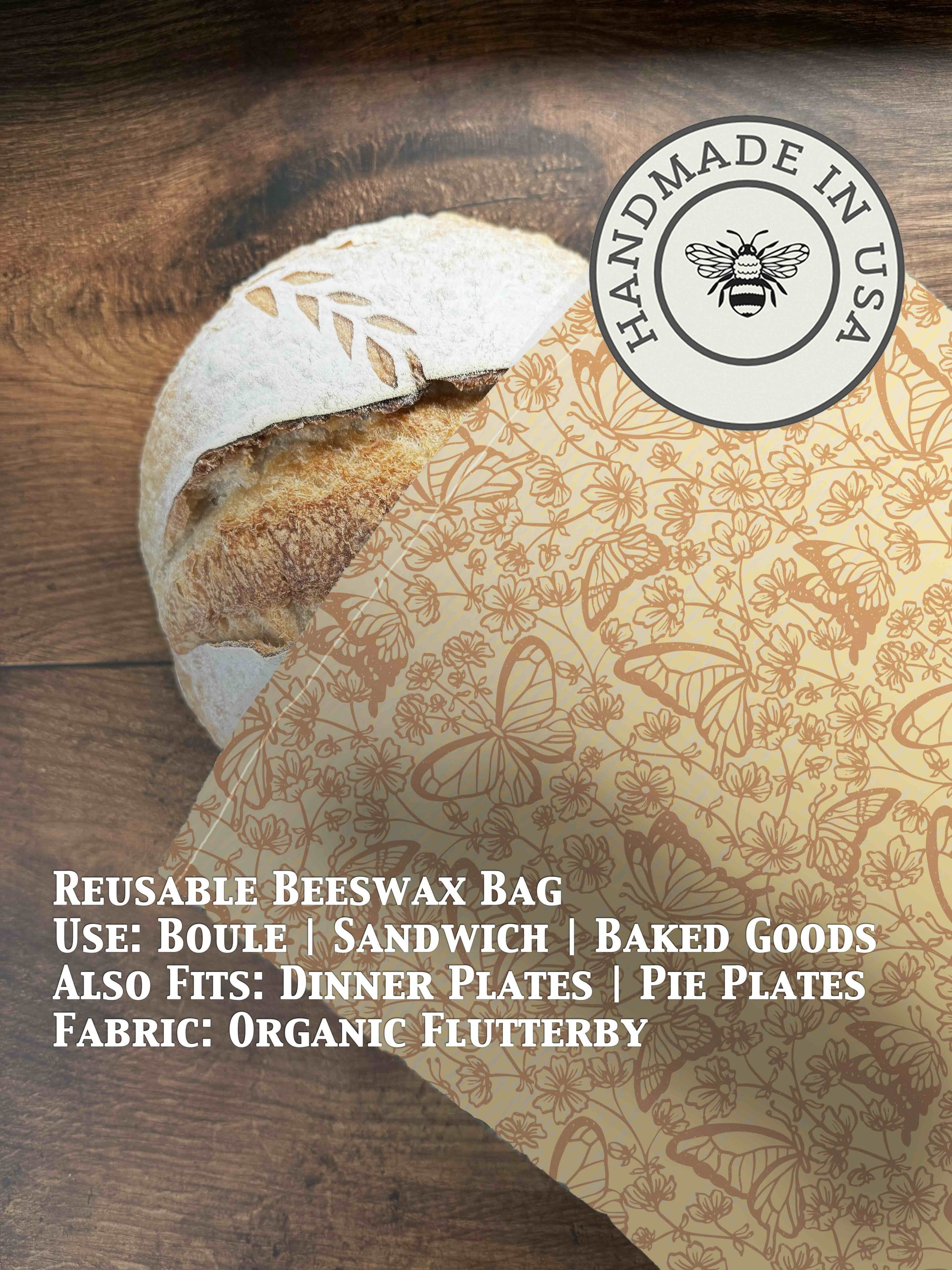 Beeswax Bread Bag | Reusable Cotton Food Storage Bag-40