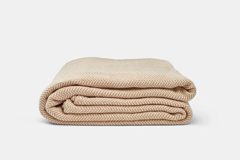 Herringbone Weave Cotton Blanket-zoom-