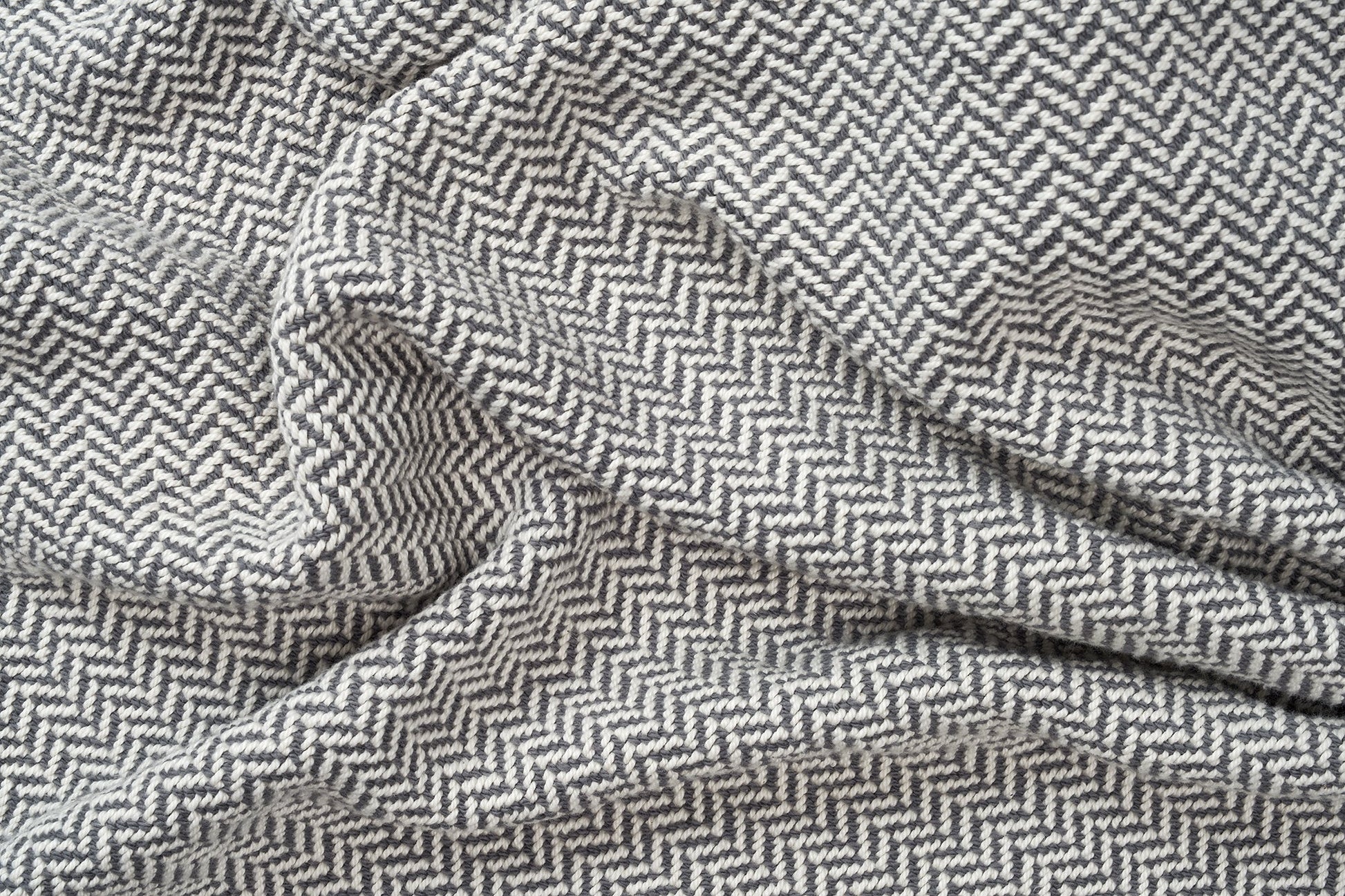 Herringbone Weave Cotton Blanket-7
