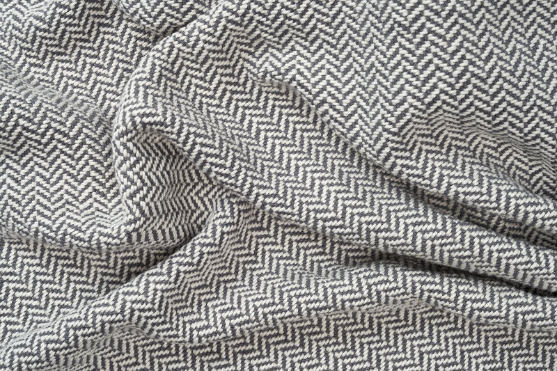 Herringbone Weave Cotton Blanket-zoom-