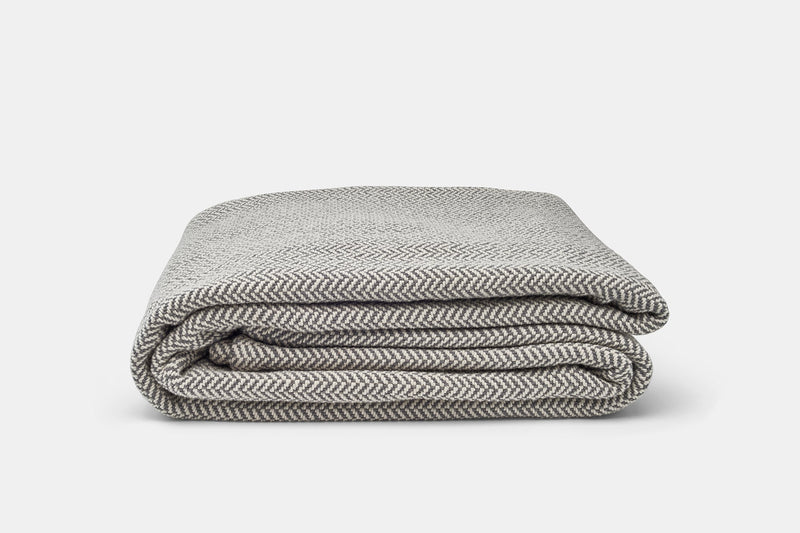 Herringbone Weave Cotton Blanket-zoom-