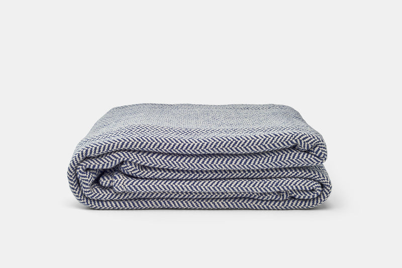 Herringbone Weave Cotton Blanket-zoom-