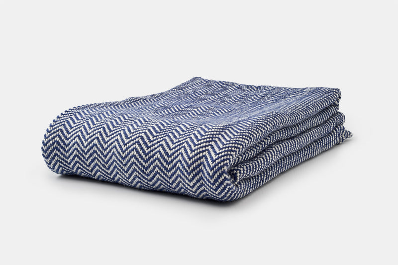 Chevron Pattern Soft Wool Throw Size Blanket-zoom-