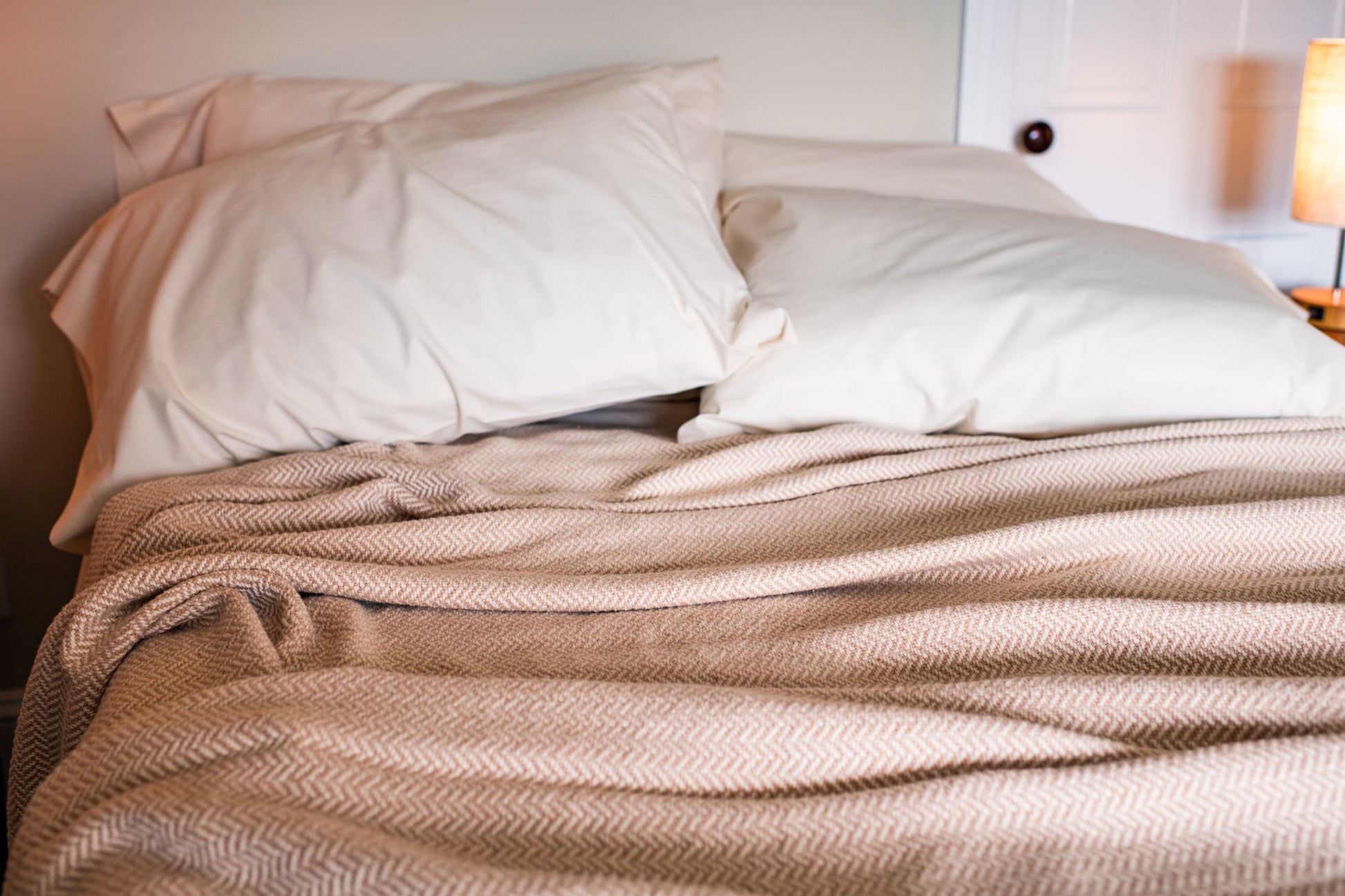 Herringbone Weave Cotton Blanket-14