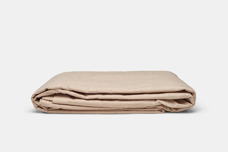 Natural Colored Cotton Duvet Cover Set-zoom-