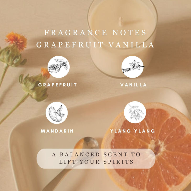 Grapefruit Vanilla Candle, Wax Melt, Diffuser & Room Spray-zoom-